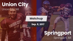 Matchup: Union City vs. Springport  2017