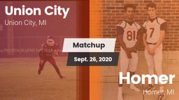 Matchup: Union City vs. Homer  2020