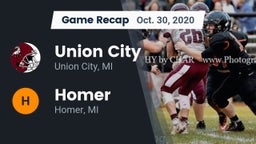 Recap: Union City  vs. Homer  2020