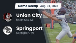 Recap: Union City  vs. Springport  2023