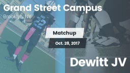 Matchup: Grand Street Campus vs. Dewitt JV 2017