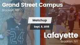 Matchup: Grand Street Campus vs. Lafayette  2018