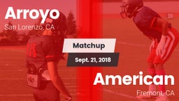 Matchup: Arroyo vs. American  2018