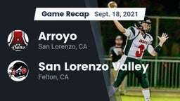 Recap: Arroyo  vs. San Lorenzo Valley  2021