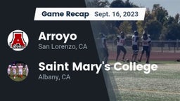 Recap: Arroyo  vs. Saint Mary's College  2023