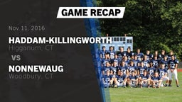 Recap: Haddam-Killingworth  vs. Nonnewaug  2016