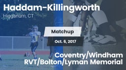 Matchup: Haddam-Killingworth vs. Coventry/Windham RVT/Bolton/Lyman Memorial 2017