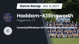 Recap: Haddam-Killingworth  vs. Coventry/Windham RVT/Bolton/Lyman Memorial 2017