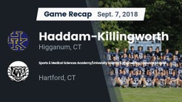 Recap: Haddam-Killingworth  vs. Sports & Medical Sciences Academy/University Science & Engineering/Classical Magnet 2018
