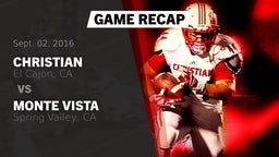 Recap: Christian  vs. Monte Vista  2016