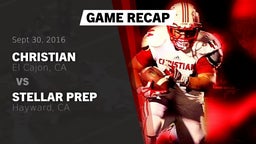 Recap: Christian  vs. Stellar Prep  2016