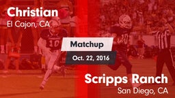 Matchup: Christian vs. Scripps Ranch  2016