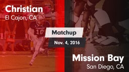 Matchup: Christian vs. Mission Bay  2016