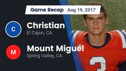 Recap: Christian  vs. Mount Miguel  2017