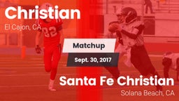 Matchup: Christian vs. Santa Fe Christian  2017