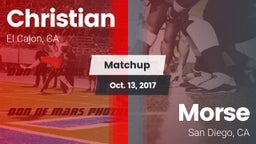Matchup: Christian vs. Morse  2017