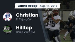 Recap: Christian  vs. Hilltop  2018