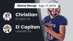 Recap: Christian  vs. El Capitan  2018