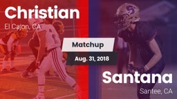 Matchup: Christian vs. Santana  2018