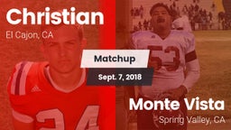 Matchup: Christian vs. Monte Vista  2018