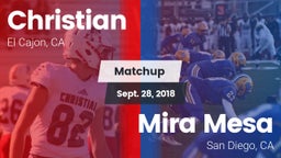 Matchup: Christian vs. Mira Mesa  2018