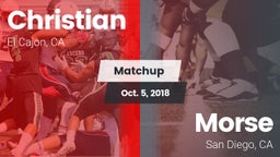 Matchup: Christian vs. Morse  2018