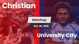 Matchup: Christian vs. University City  2018