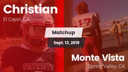 Matchup: Christian vs. Monte Vista  2019