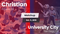 Matchup: Christian vs. University City  2019