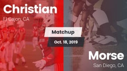 Matchup: Christian vs. Morse  2019