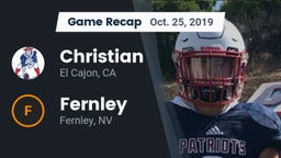 Recap: Christian  vs. Fernley  2019