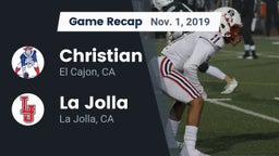 Recap: Christian  vs. La Jolla  2019