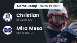 Recap: Christian  vs. Mira Mesa  2021