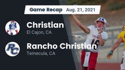 Recap: Christian  vs. Rancho Christian  2021