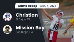 Recap: Christian  vs. Mission Bay  2021