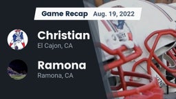 Recap: Christian  vs. Ramona  2022