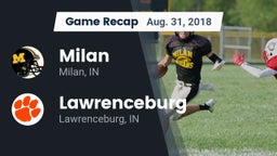 Recap: Milan  vs. Lawrenceburg  2018
