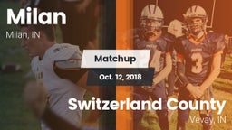 Matchup: Milan vs. Switzerland County  2018