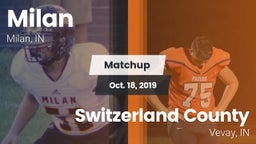Matchup: Milan vs. Switzerland County  2019