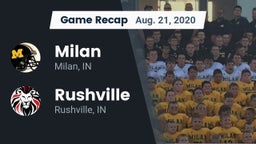 Recap: Milan  vs. Rushville  2020
