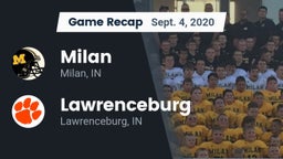 Recap: Milan  vs. Lawrenceburg  2020