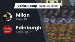 Recap: Milan  vs. Edinburgh  2020