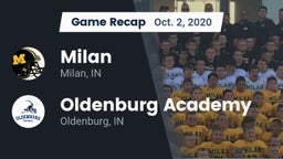 Recap: Milan  vs. Oldenburg Academy  2020