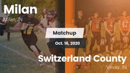 Matchup: Milan vs. Switzerland County  2020