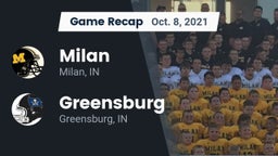Recap: Milan  vs. Greensburg  2021