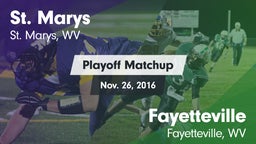 Matchup: St. Marys vs. Fayetteville  2016