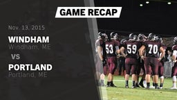 Recap: Windham  vs. Portland  2015