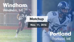 Matchup: Windham vs. Portland  2016