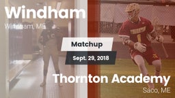 Matchup: Windham vs. Thornton Academy 2018