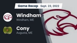 Recap: Windham  vs. Cony  2022